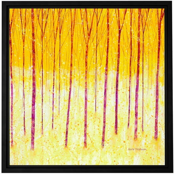 ArtWall Herb Dickinson "Fairy Forest" Floater Framed Gallery-Wrapped Canvas