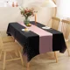 thumbnail image 3 of 6 Piezas Mantel Desechable Camino de Mesa de Oro Rosa Mantel Impermeable 137 x 275 cm Cubierta de Mesa y Camino de Mesa de Satén de 30 x 275 cm para Banquete de Boda, Base Negra JAMW Sencillez, 3 of 5