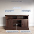 thumbnail image 3 of BELLEZE TV Stand Media Entertainment Center - Norrell (Espresso), 3 of 7