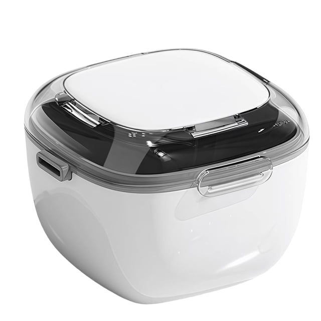 HTHLVMD Denture Cleaning Case, Denture Case, Retainer Cleaning Box, Large Capacity Denture Container Cup for Any Full And Partial Denture, Clear Dentures, Retainers, Night Guards, White