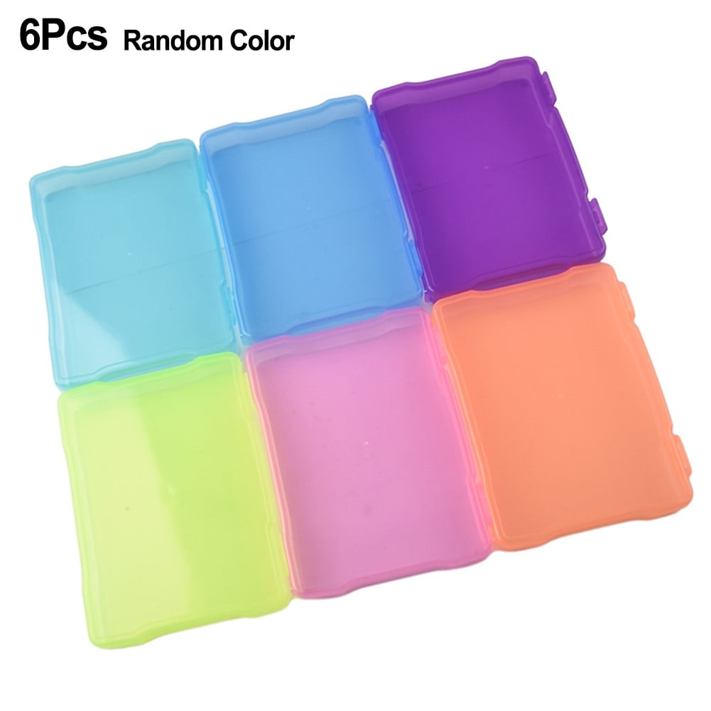 Lierteer 5x7 inch Photo Storage Box Plastic Picture Keeper 6 Colorful Photo Cases
