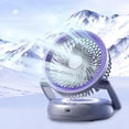 thumbnail image 6 of MMJ 5 Speed Foldable Desktop Fan With Night Light USB Recharge Wall Mount Portable Air Cooler 10.98x7.09in, 6 of 6