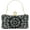 Black, variant on Rhinestone Clutch Purses for Women Evening Wedding Formal - Round Pearl Clasp Handbag - Crystal Diamond Bag