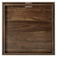 thumbnail image 4 of KINWELL Square Black Walnut Wood Serving Tray Ottoman Tray with Handles 30" x 30" x 2.4", 4 of 7