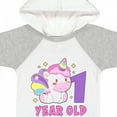 thumbnail image 4 of Inktastic 1 Year Old with Cute Unicorn Birthday Girls Baby Bodysuit, 4 of 5