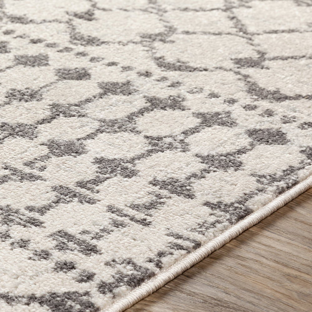 Livabliss Area Rugs for Living Room, 7x9 Chester Global Beige Rug, Bedroom Dining Room Home Decor Stain Resistant Carpet (6'7" x 9')