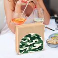 thumbnail image 3 of Yayeee Napkin Holder for Table Kitchen Paper Tissue Organization, Light Green Camouflage Design, 3 of 8