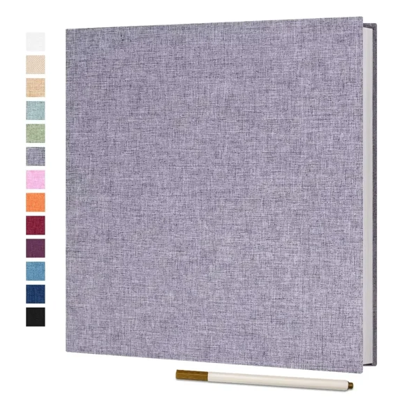 Vienrose Large Photo Album Self Adhesive for 4x6 5x7 8x10 Pictures Scrapbook Album DIY Scrap Book 40 Sticky Pages with A Metallic Pen