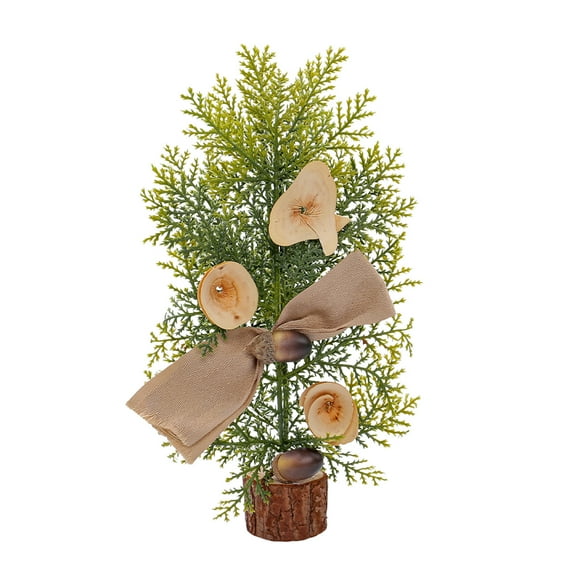 Bwiyojiz Home Decor Christmas Decorations Decoration Holiday Products 25CM Desktop Window Mini Tree Ornaments Potted Plants Festival Scene Arrangement, Gifts for Mom