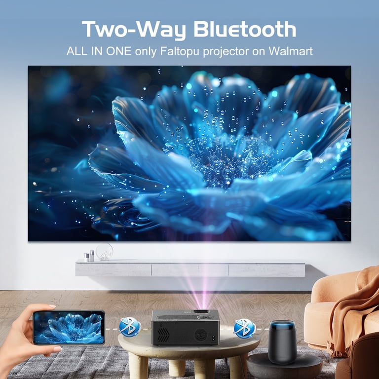 Proyector Con WIFI Y Bluetooth, Proyector De Video Full HD Nativo 1080P
