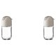 thumbnail image 4 of Monstrate Tarro de especias Cocinar Hornear Antideslizante Pimienta Condimento Botella Vacío Reutilizable Lavable A prueba de polvo Condimento Gris 2Conjunto, 4 of 6