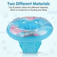 thumbnail image 5 of CQHVKQ 20" Inflatable Baby Pool Float Seat, Fish Pattern Baby Swimming Ring for Swim Training, Toddler Inflatable Swimming Float with Airbag Seat, Adjustable Infant Pool Floats 6-36 Months, Blue, 5 of 9