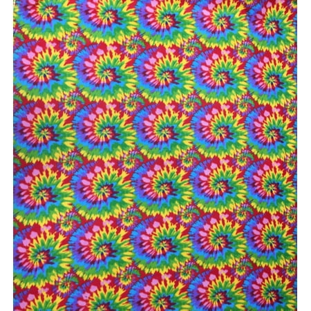 Tie Dye Allover Fleece Fabric - Style# 1200 - Free (Best Fabric Dye For Polyester)