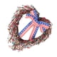 thumbnail image 2 of Corona del Día de la Independencia Corazón Rojo Blanco Azul Baya Puerta Colgante Adorno Corona, 2 of 8