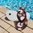 thumbnail image 3 of Psesaysky Baseball Red Print Flip Flops Girls Sandals Boys Unisex Summer Beach Non Slip Little/Big Kid Outdoor & Intdoor Size 10, 3 of 7