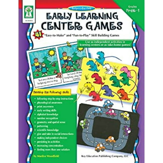 Pre-Owned Early Learning Center Games, Grades Pk - 1 : 41 "Easy-to-Make" and "Fun-to-Play" Skills Building Games (Paperback) 9781933052274