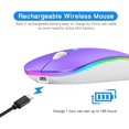 thumbnail image 2 of BioRing Optical Bluetooth Wireless Gaming Mouse, Purple, 2 of 4