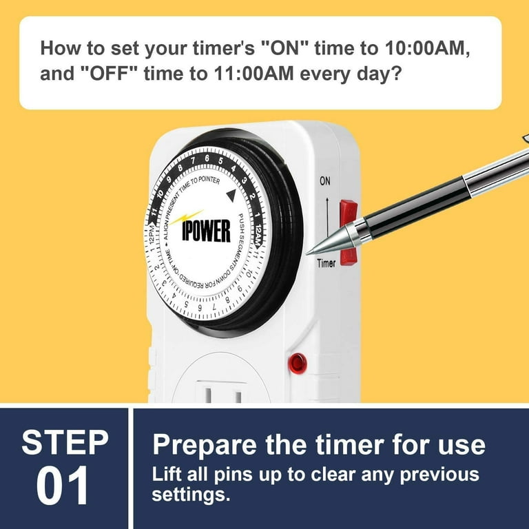 Single Outlet Mechanical Timer - 120 Volt