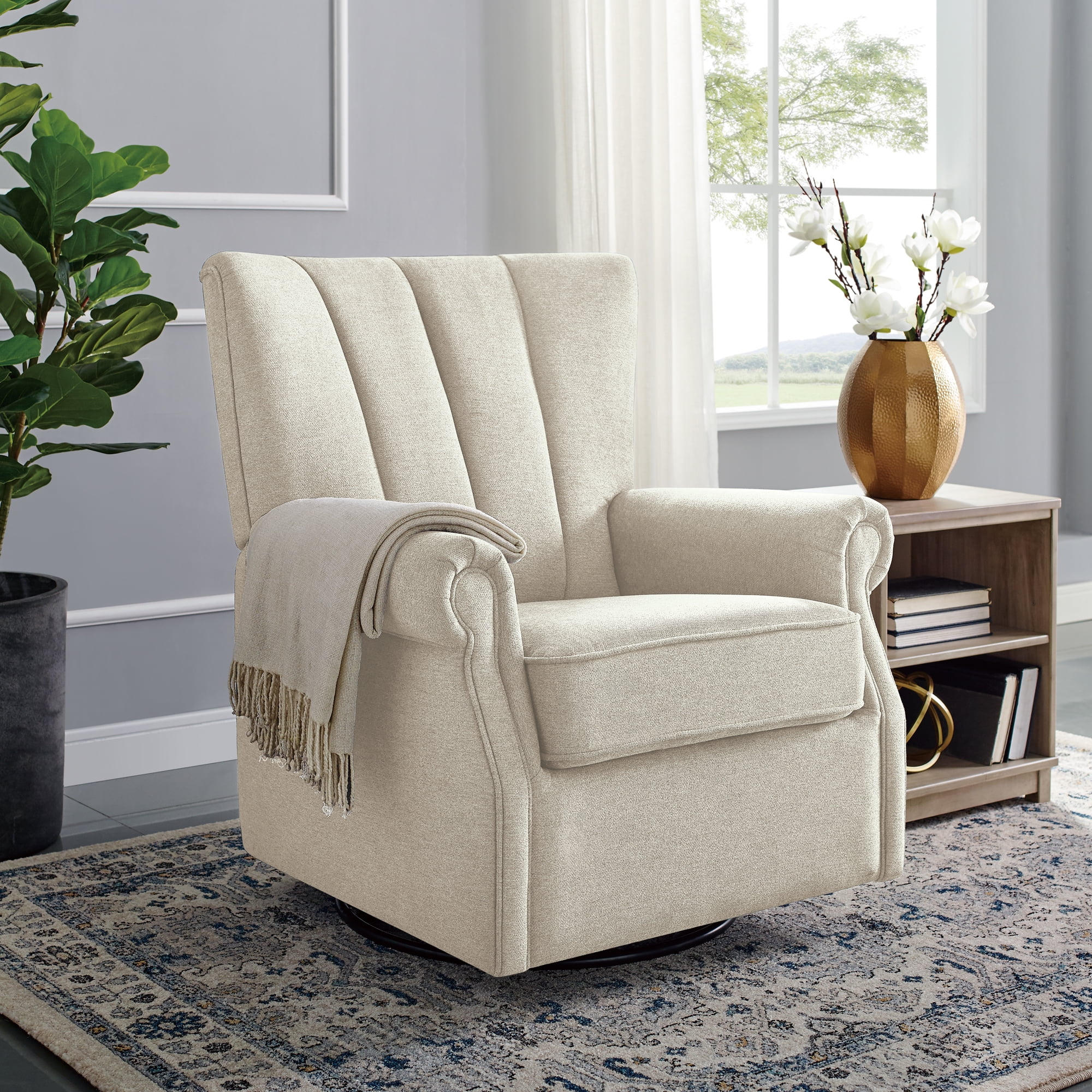 naomi home brisbane glider & ottoman set