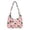 Candy Cane Bow, variant on Santa Candy Cane Quilted Hobo Bag for Women Shoulder Bag Green Christmas Teacher Nurse Laptop Work Tote with Matching Pendant and Adjustable Strap for Holiday Outings