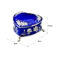 thumbnail image 6 of Jewelry Organizer,Jewelry Organizer Holder Small Box Treasure Chest,Storage Decorative Box Travel Case Women, Ear Small Trinket Container Organizer,Metal Sundries Organizer Box Blue, 6 of 6