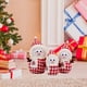 thumbnail image 1 of Juego de 3 Decoraciones de mesa BLESIY muñecos de peluche Navideños muñeco de nieve, 1 of 8