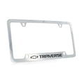 thumbnail image 2 of Chevrolet Traverse wordmark chrome plated metal license plate frame Holder, 2 of 4