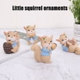 thumbnail image 2 of CAROOTU Animal Figurines Statue Ornament Mini Resin Squirrel Craft Decoration for Fish Tank Toy, 2 of 8