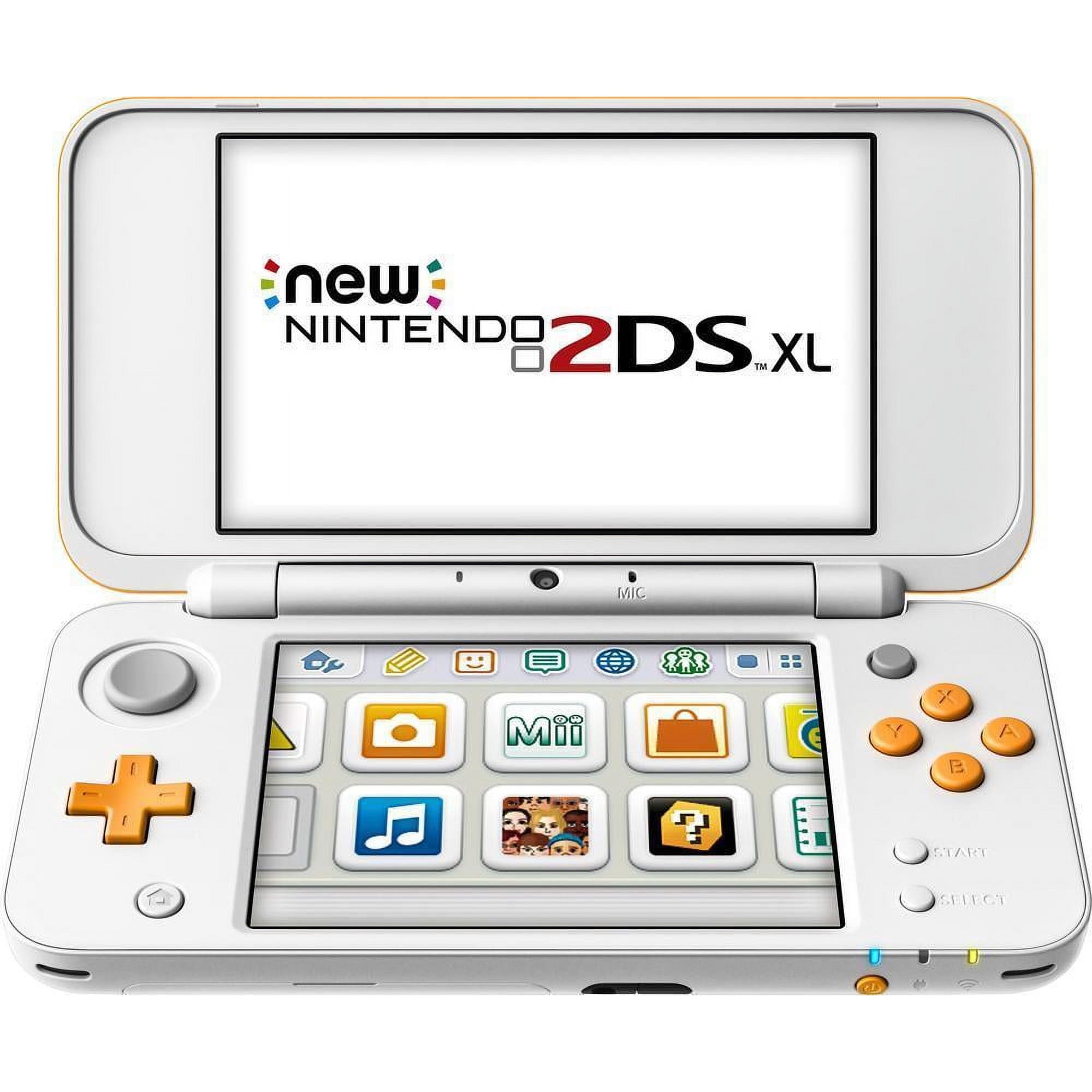 Nintendo JANSOAAB 2DS XL Video Game Console, 2GB, White and Orange
