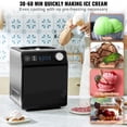thumbnail image 4 of VEVOR Máquina automática vertical para hacer helados con compresor incorporado, máquina de yogur de frutas sin precongelación de 2 cuartos, máquina para hacer sorbetes eléctrica de acero inoxidable, m, 4 of 5