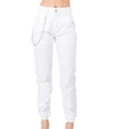 thumbnail image 3 of Women's High Waisted Cargo Pants Joggers Pants with Chain Loose Fit Pants Baggy Streetwear Cargo Pants with Pockets, 3 of 4