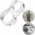 thumbnail image 4 of 2pcs door handle protectors - silicone door stopper - PVC door handle stopper - transparent non-toxic door stopper - protect wall - window stopper, 4 of 5