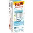 Glad OdorShield Small Drawstring Trash Bags Febreze Beachside Breeze