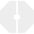 thumbnail image 4 of 12"OD x 2"ID x 4 3/4"C x 1"P Westin Architectural Grade PVC Contemporary Ceiling Medallion, Two Piece, 4 of 11