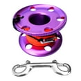 thumbnail image 1 of Carrete de carrete de de aluminio para buceo, línea de alta visibilidad de 50 m, Clip de perno Púrpura Zulema Buceo, 1 of 8