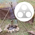 thumbnail image 2 of Advancent Trípode de acero inoxidable Triangular Pot Pan Hanger Campamento al aire libre Barbacoa Pesca Cocina Soporte de cocina Utensilios de Kits de desorden para acampar, 2 of 6