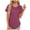 Red, variant on Lixiuxyad Women's Summer Tops Trendy Short Sleeve Shirts Smocked Crewneck Tee Trendy Casual,Black L