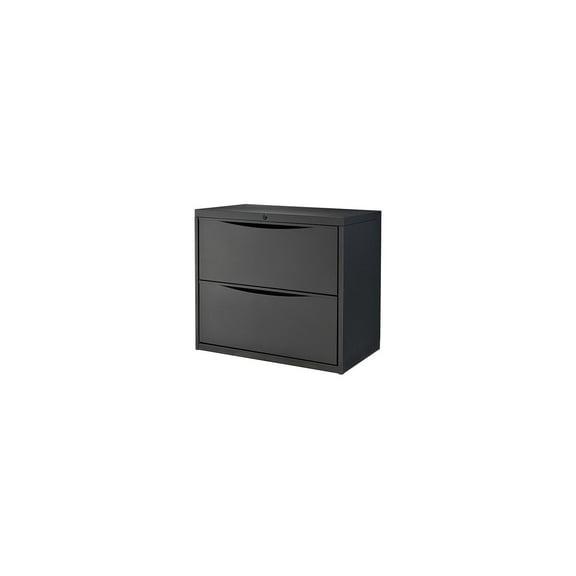 30"W Premium Lateral File Cabinet, 2 Drawer, Black