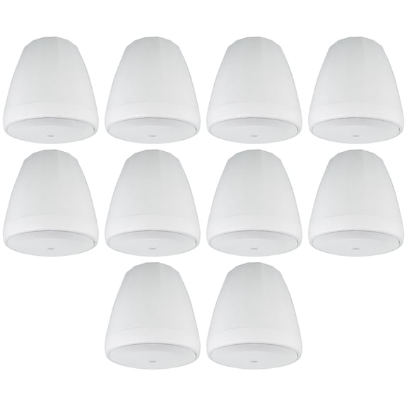 10) JBL Control 67 P/T 6.5" Commercial 70v White Hanging Pendant Speakers C67P/T