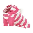 thumbnail image 4 of Spencer Dog and Cat Clothes Small Dog Sweaters with Hat Striped Doggie Sweater Knitwear Pullover Warm Pet Puppy Apparel for Fall Winter (Pink, S), 4 of 10