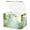 Blurred Sun In The Upper Right Corner Of The Picture, variant on Foldable Fabric Storage Bin With Handle Collapsible Basket Box Storage With Lid Organizer Light Green Checkered Design