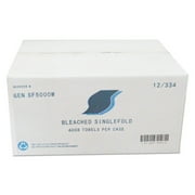 GEN Single-Fold Paper Towels 9 x 9.45 White 334/Pack 12 Packs/Carton SF5000W