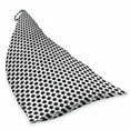 thumbnail image 2 of Geometric Lounger Chair Bag, Minimalist Pattern with Abstract Hexagon Shapes in Simplistic Tones Contemporary, High Capacity Storage with Handle Container, Lounger Size, Black White, by Ambesonne, 2 of 5