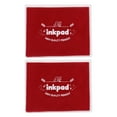 thumbnail image 1 of Uxcell 5x4" Craft Ink Pad,2Pcs Washable Stamp Ink Pad DIY Ink Pad for Rubber Stamp Card Making Stamping Scrapbook Fingerprint Footprint Handprint, Wine Red, 1 of 5