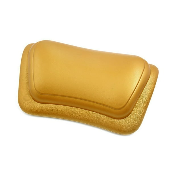 Yuarrent Almohada de baño con ventosa impermeable, cojín de ducha antideslizante de cuero, reposacabezas de rebote, suministro relajante para baño de Juegos de accesorios de baño Yuarrent HA071436-00B
