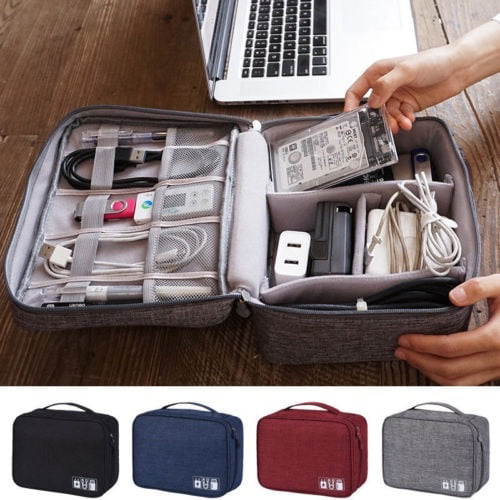 Travel USB Cable Bag Phone Charger Case For Electronic Accessories Storage bags#
