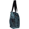 thumbnail image 3 of Large Multi - Pocket Fashion Zipper Top Organizing Beach Bag Tote - Custom Embroidery Available Blue Paisley Print, 3 of 4