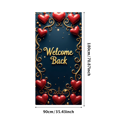 thumbnail image 3 of Welcome Back Theme Party Banner Heart Design Background Wedding Event Backdrop School Decorations Reunions Photo Props, 3 of 4