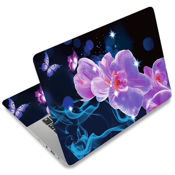 Flashy Phalaenopsis Laptop Skin Sticker Decal Notebook Skin Sticker 12 13 13.3 14 15 15.4 15.6 Inches Vinyl Laptop Cover Stickers Removabl