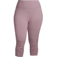 thumbnail image 7 of Under Control Women's Plus Size Comfortable Seamless Active Ruch Capri Legging, 7 of 7